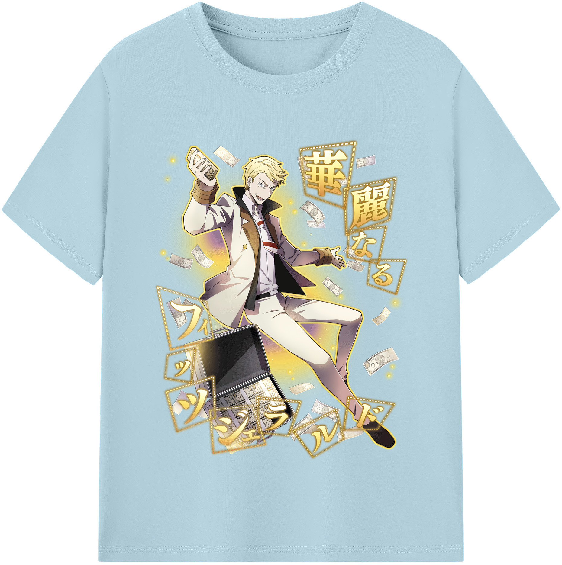 （画像用） 文豪ストレイドッグス Bungo Stray Dogs 綿100％半袖Tシャツ（フロントプリント）